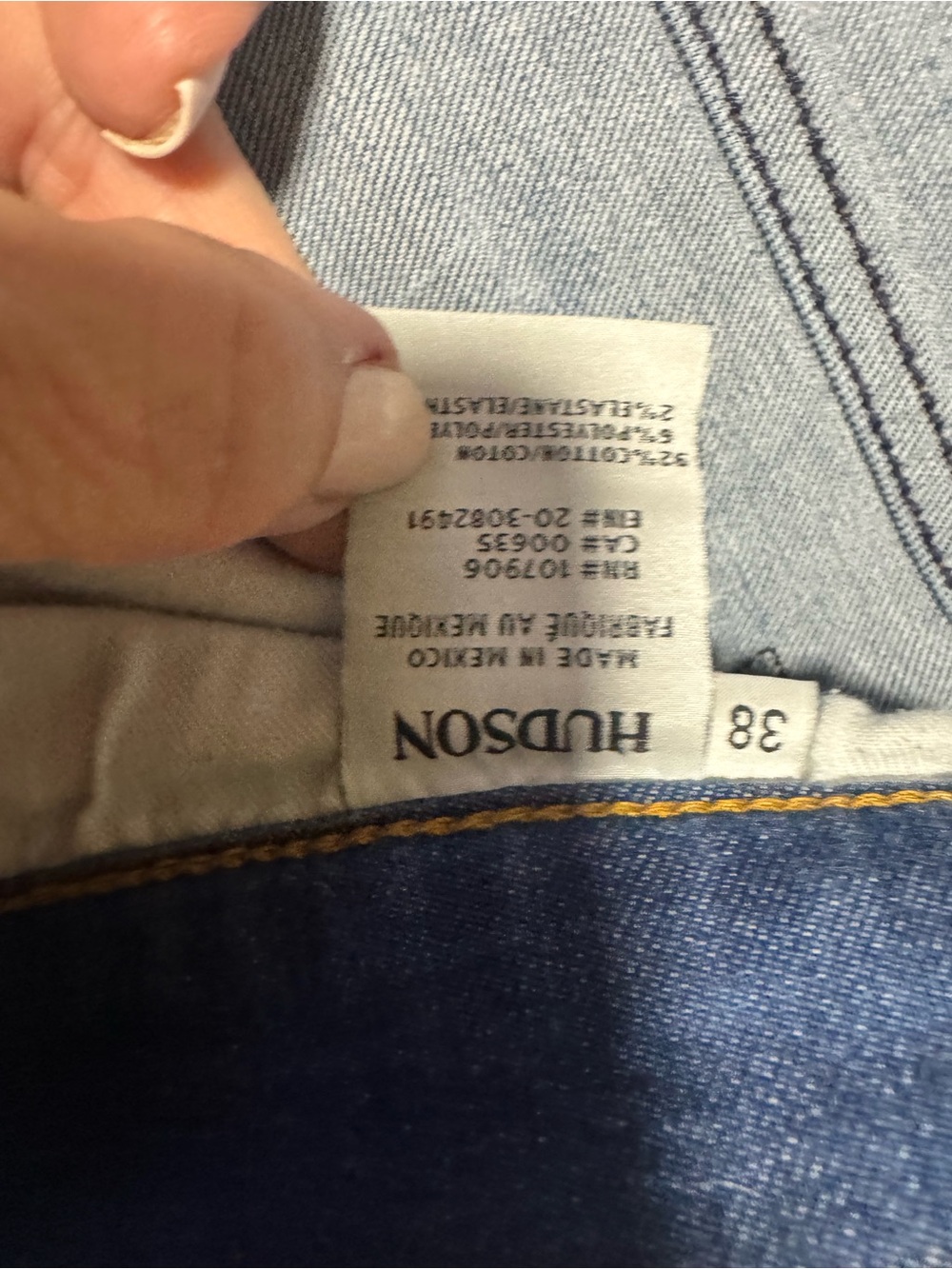 Hudson Jeans Slim Men's Denim in Indigo Blue